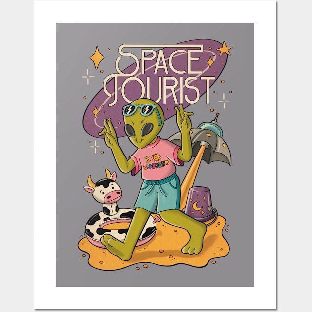 Space tourist Wall Art by atomiqueacorn